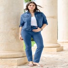 Plus Size Classic Stretch Straight Leg Jean image number null