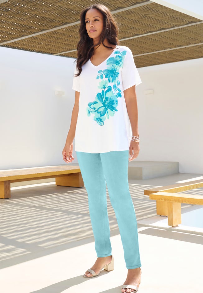 Plus Size Classic Stretch Straight Leg Jean image number 3