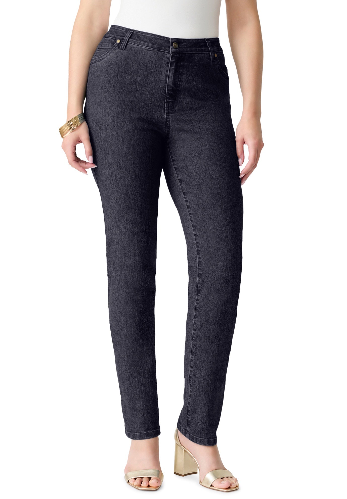 Plus Size Classic Stretch Straight Leg Jean image number 0