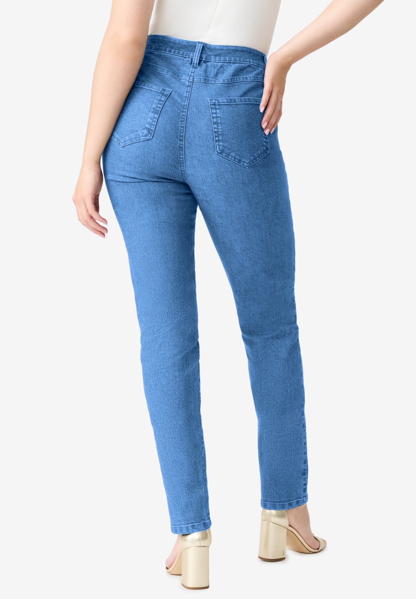 Plus Size Classic Stretch Straight Leg Jean image number 1