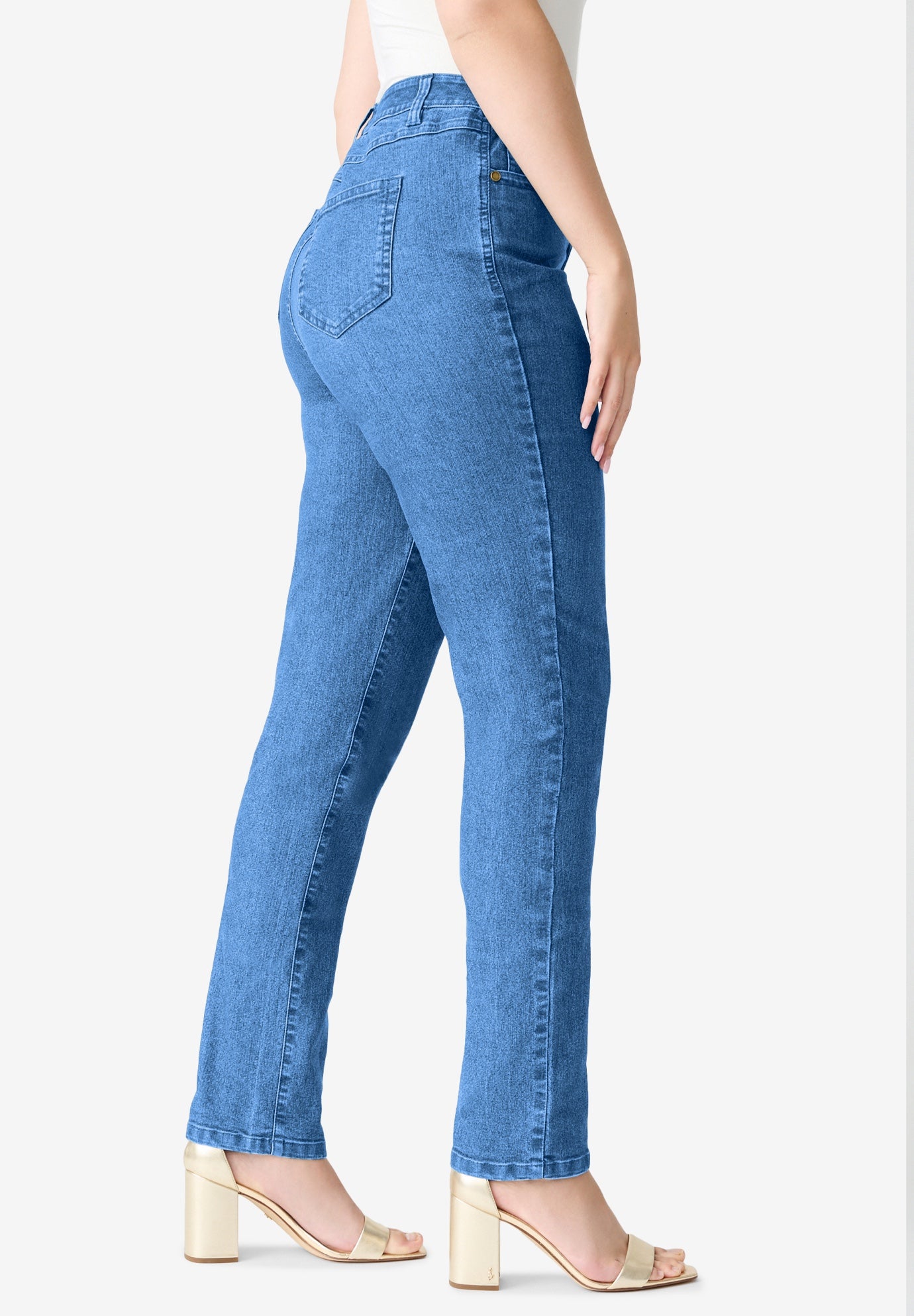 Plus Size Classic Stretch Straight Leg Jean image number 0
