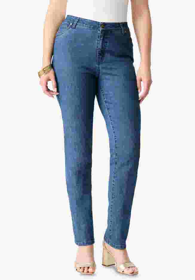 Plus Size Classic Stretch Straight Leg Jean image number 2