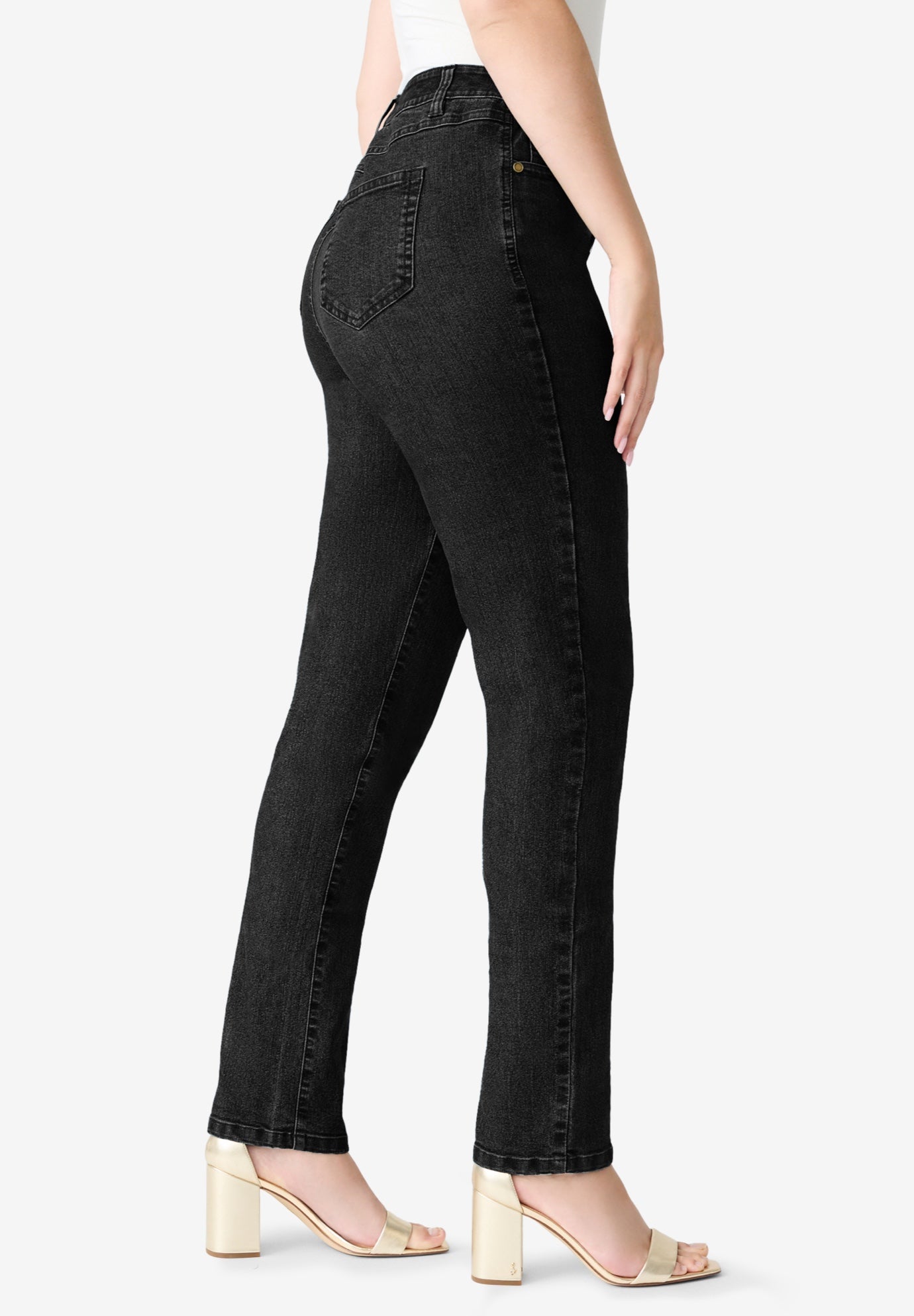 Plus Size Classic Stretch Straight Leg Jean image number 3