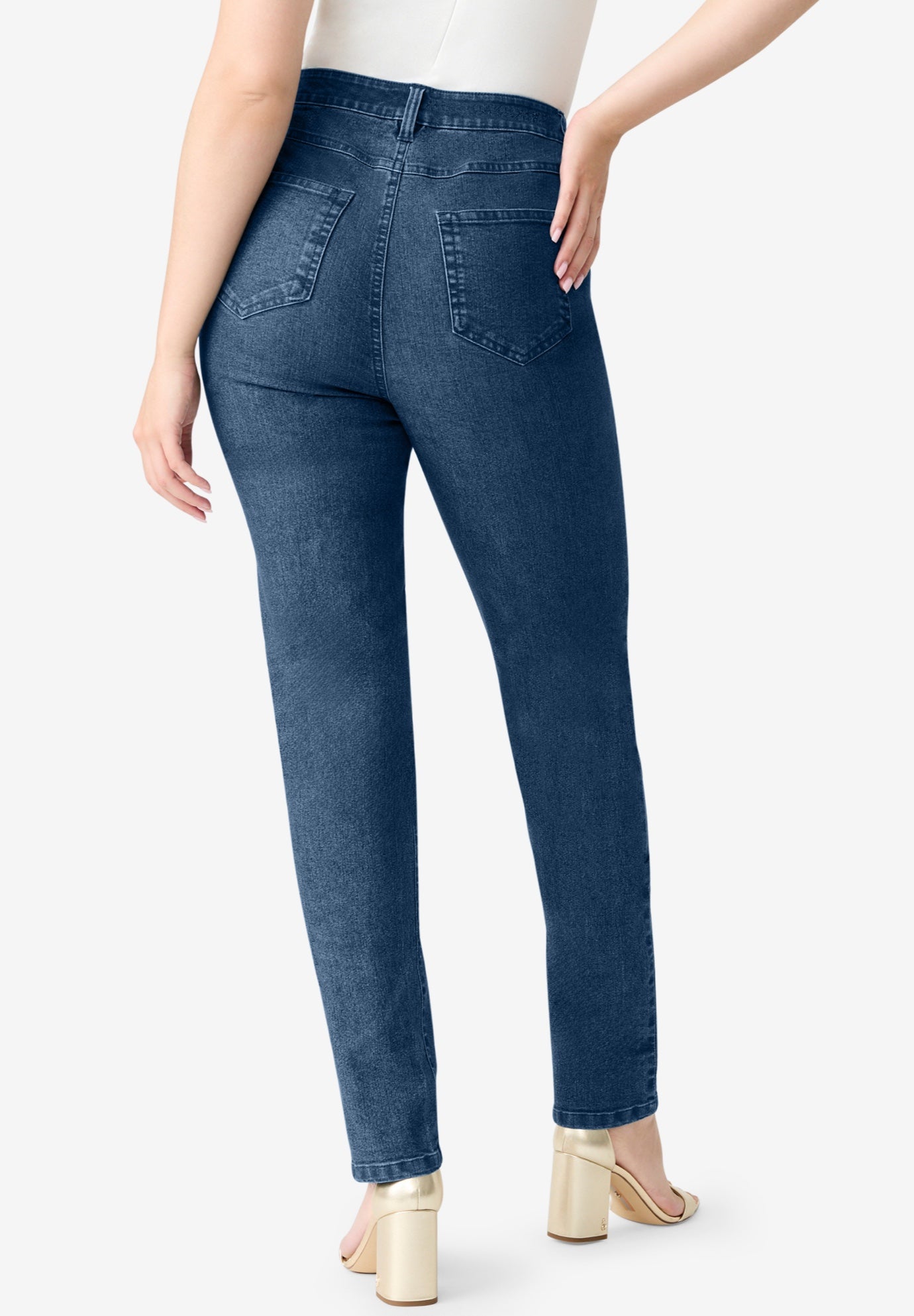 Plus Size Classic Stretch Straight Leg Jean image number 0
