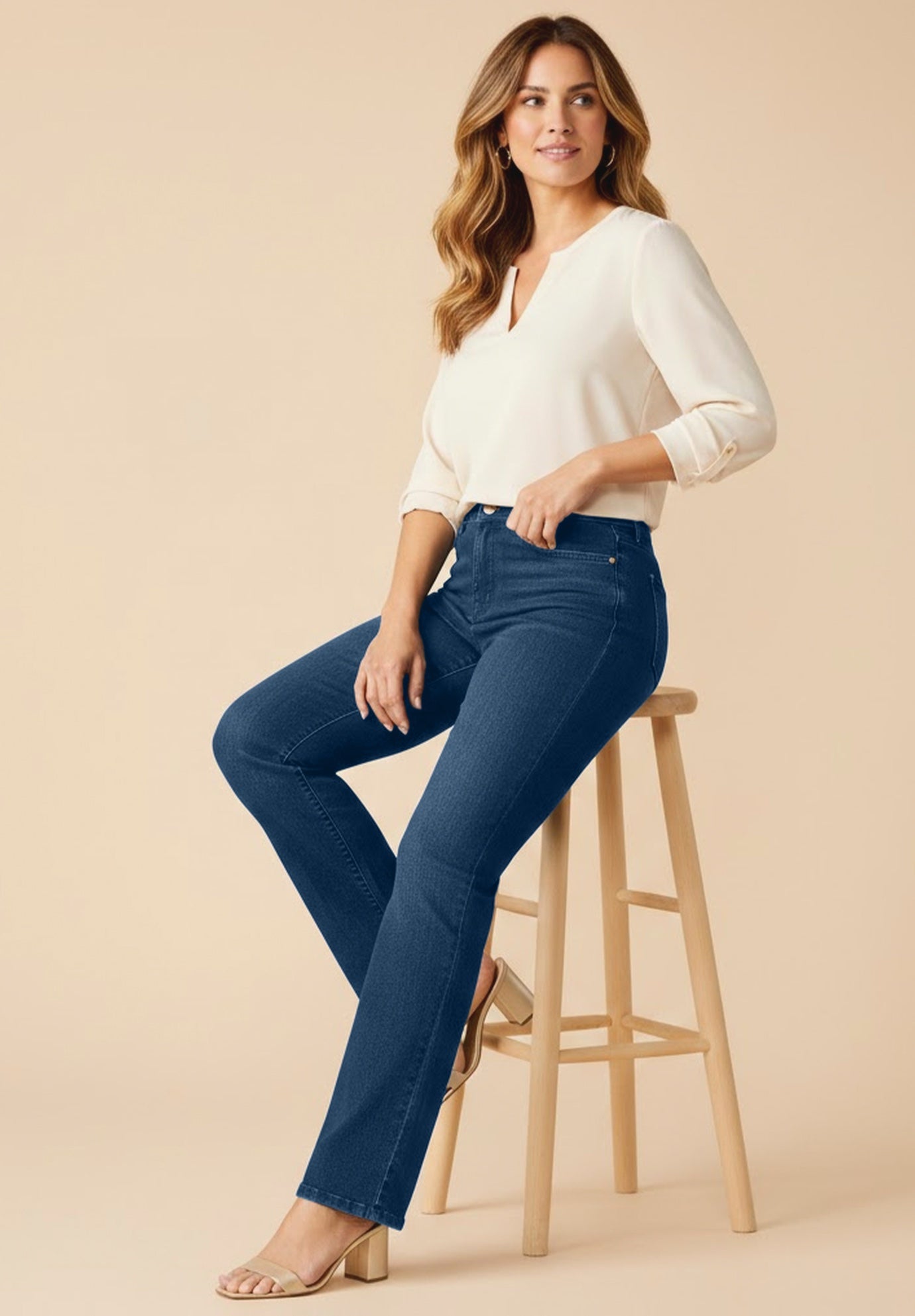 Plus Size 24/7 Stretch Bootcut Jean image number 0