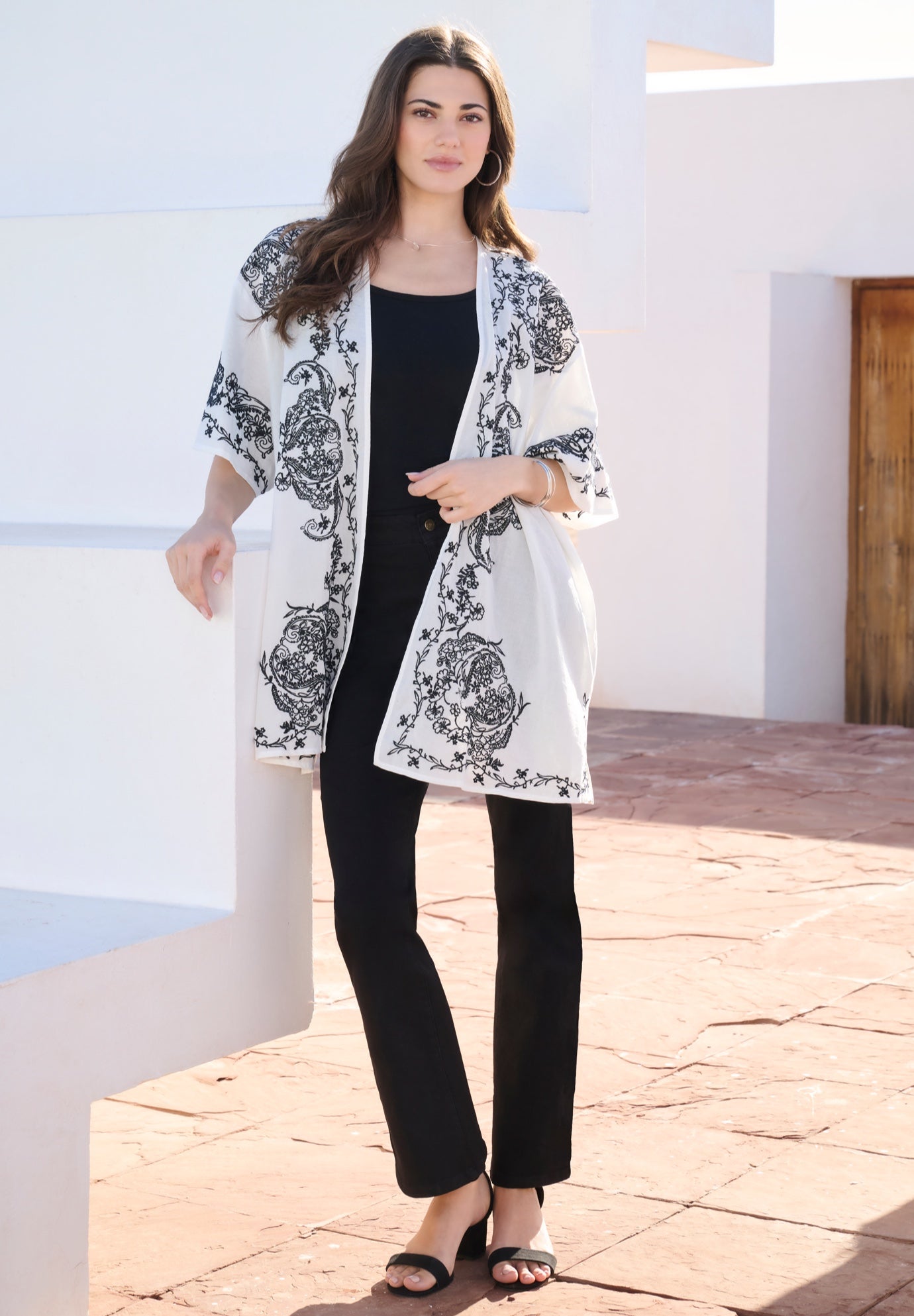 Plus Size Classic Stretch Bootcut Jean image number 4