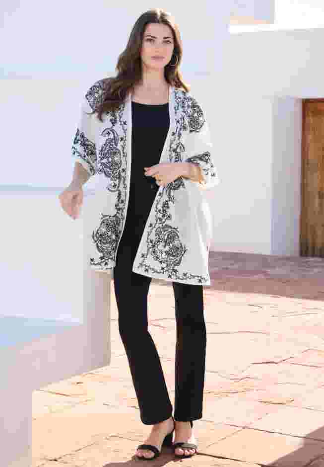 Plus Size Classic Stretch Bootcut Jean image number 0