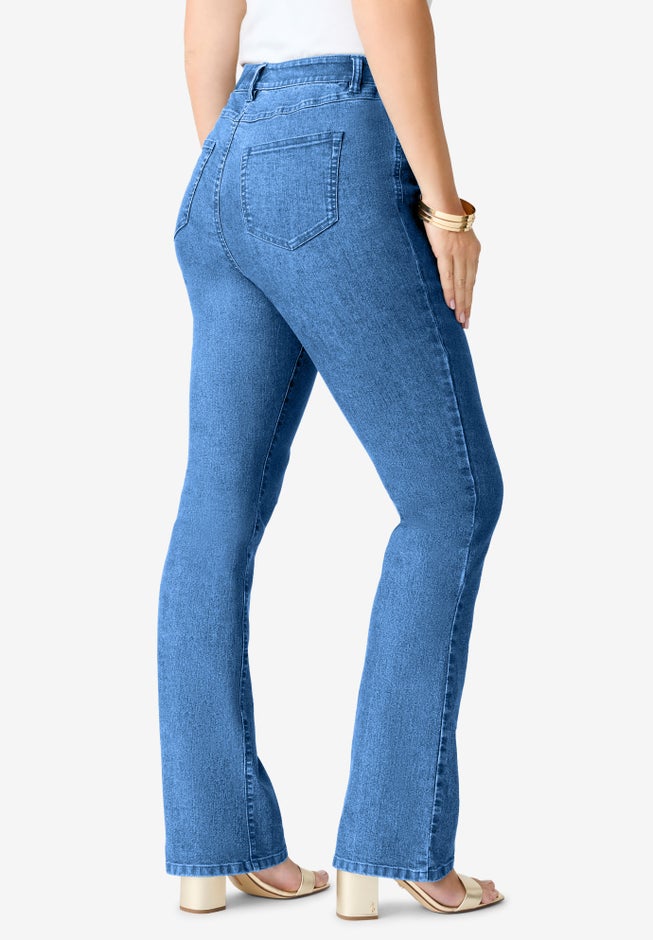 Plus Size Classic Stretch Bootcut Jean image number 3