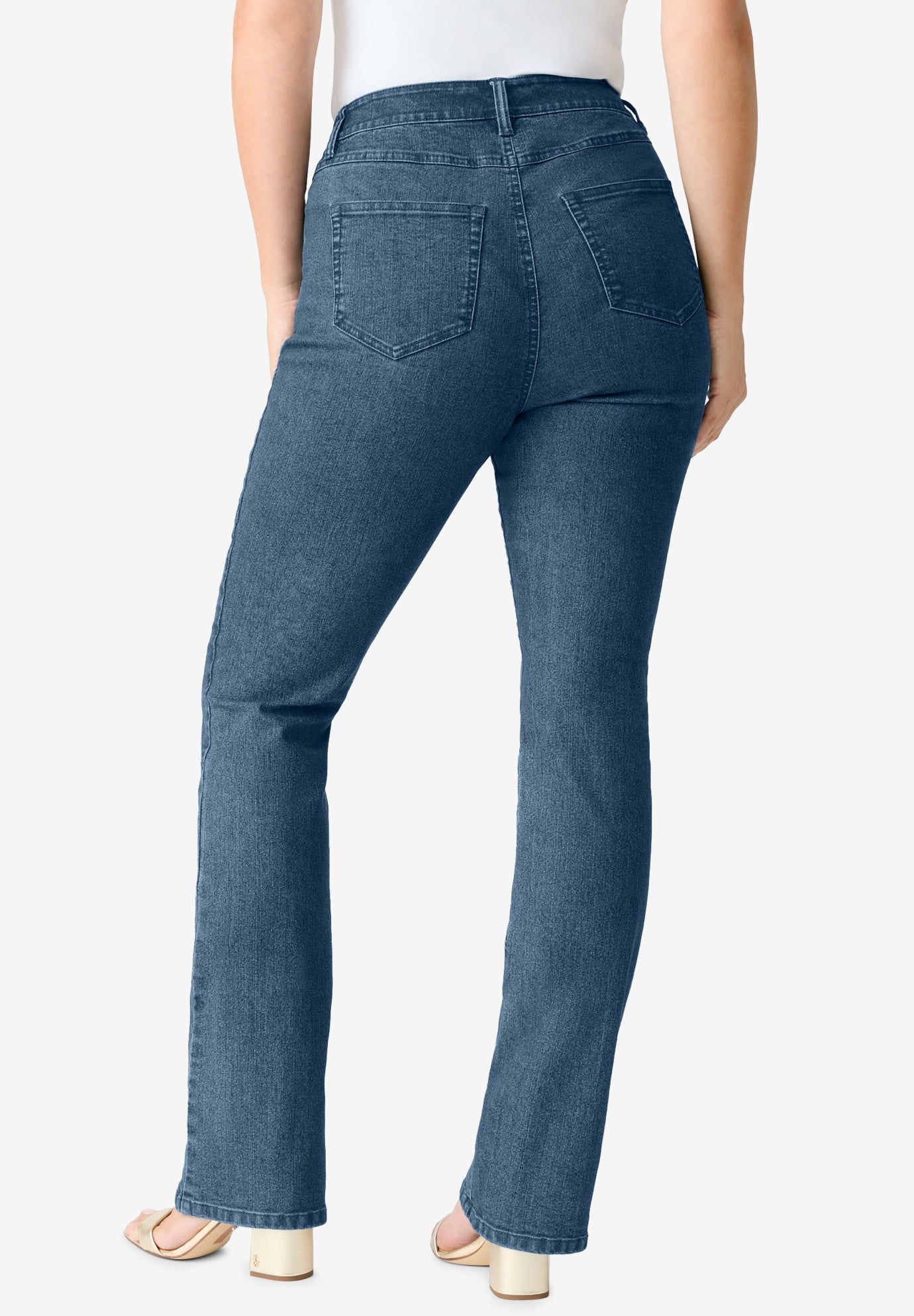 Plus Size Classic Stretch Bootcut Jean image number 2