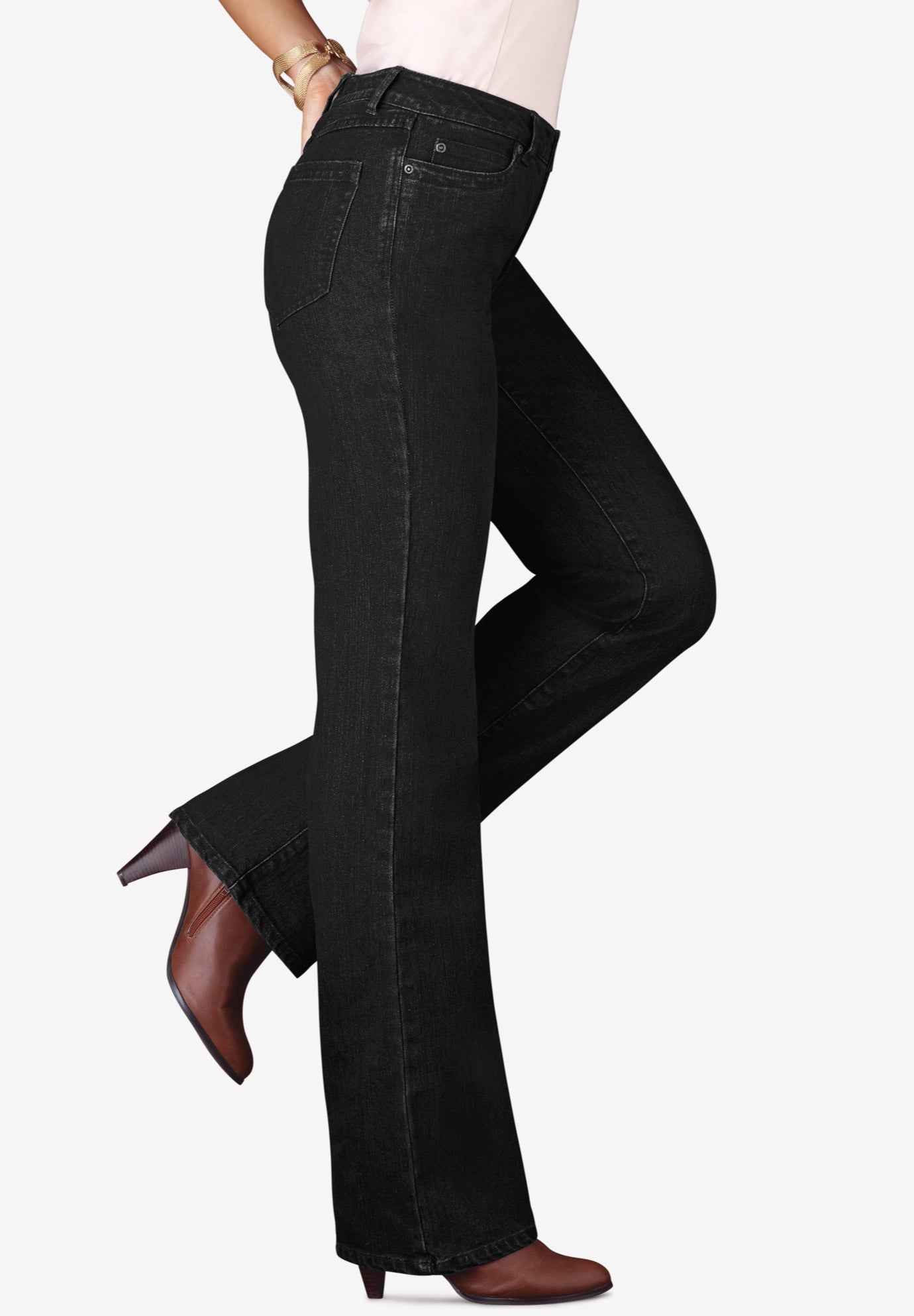 Plus Size Classic Stretch Bootcut Jean image number 0