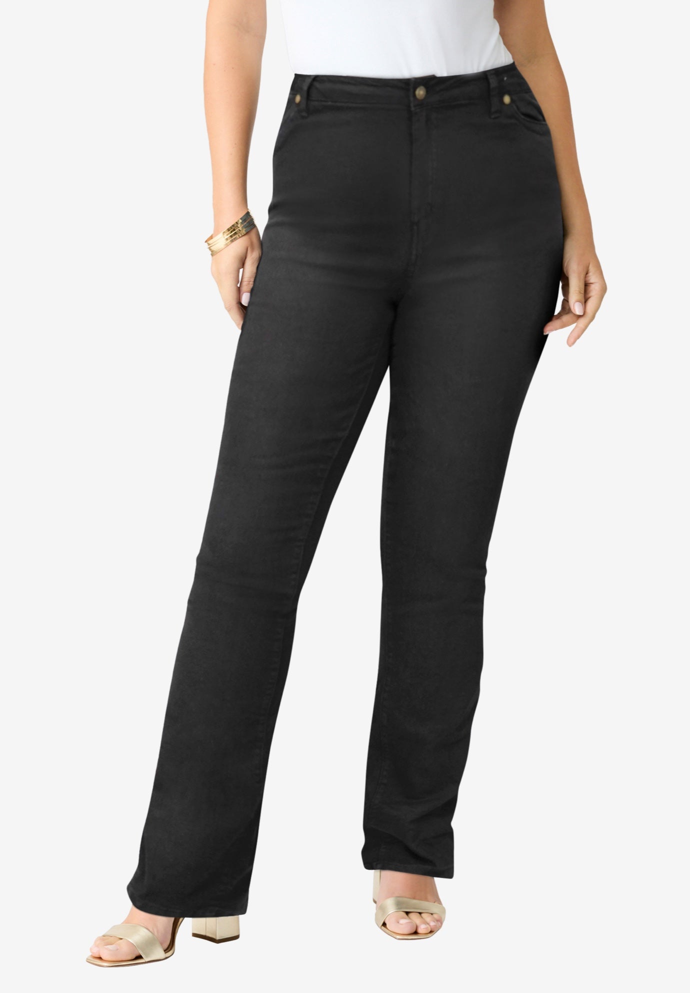 Plus Size Classic Stretch Bootcut Jean image number 1