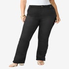 Plus Size Classic Stretch Bootcut Jean image number null