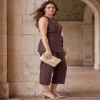 2-Piece Linen Capri Set image number null