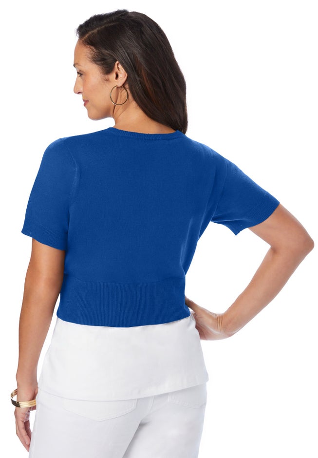 Jewel-Neck Shrug image number 1