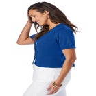 Jewel-Neck Shrug image number null