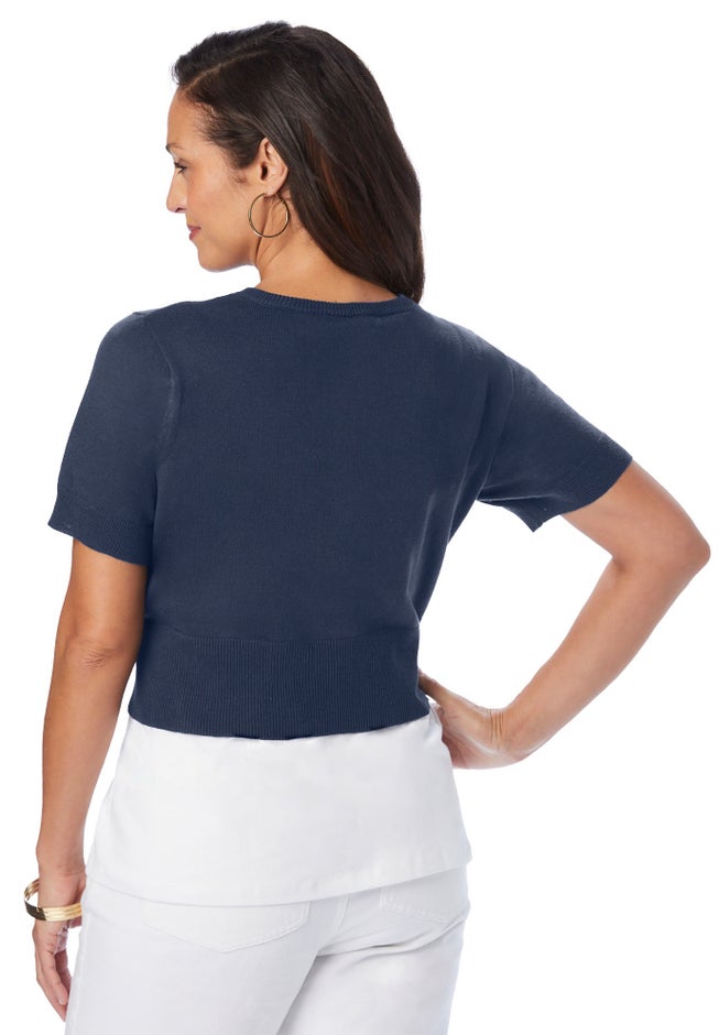 Jewel-Neck Shrug image number 1