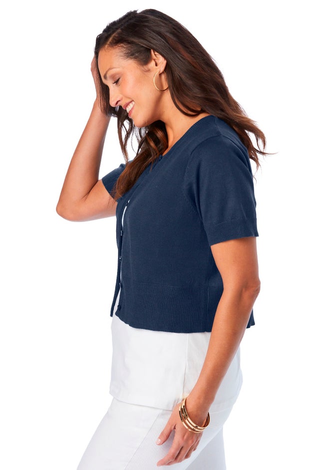 Jewel-Neck Shrug image number 2