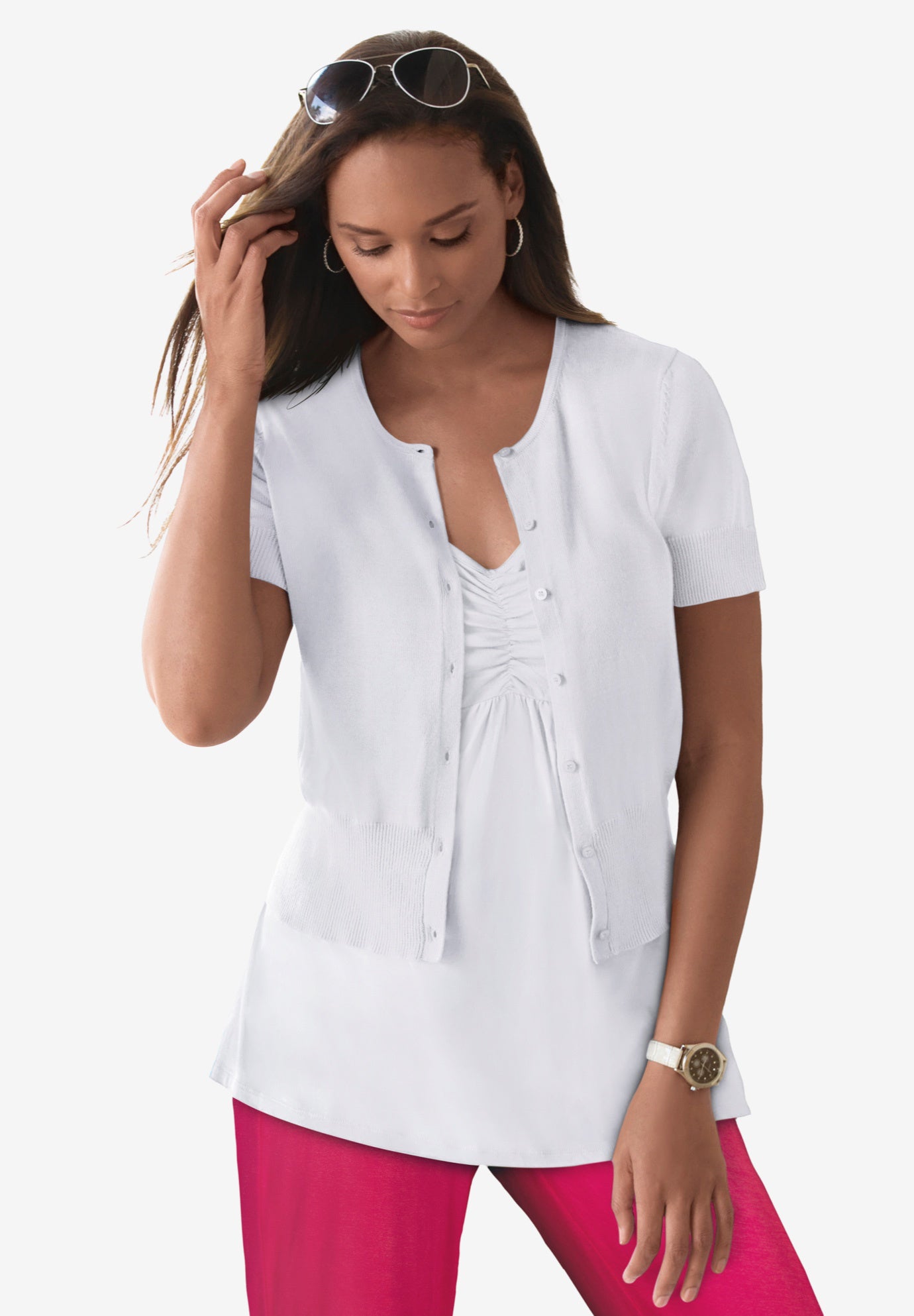 Jewel-Neck Shrug image number 4