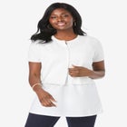 Jewel-Neck Shrug image number null