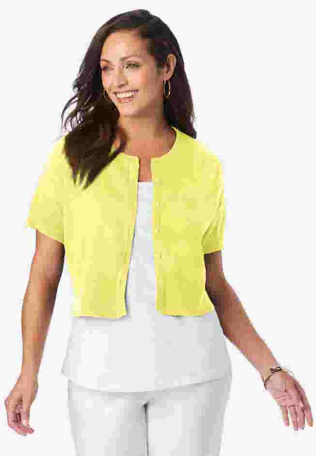 Jewel-Neck Shrug image number 0
