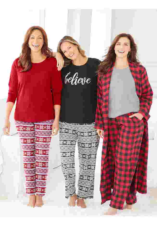 Long Flannel Robe  image number 4