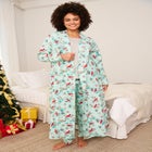 Long Flannel Robe image number 0