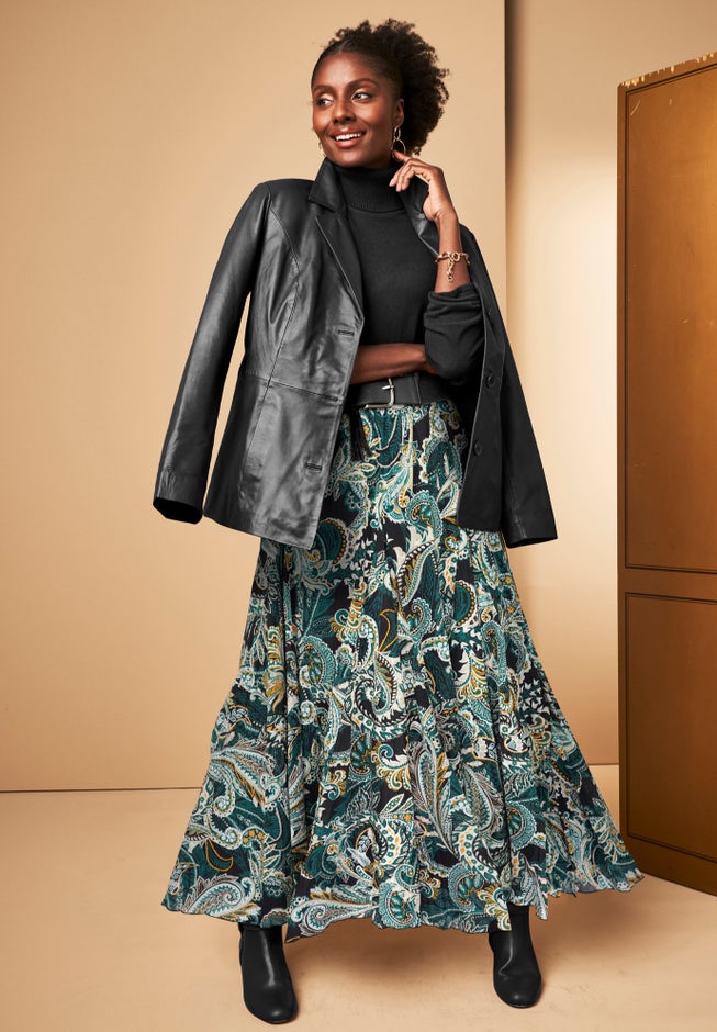 Flowing Crinkled Maxi Skirt image number 0