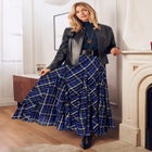 Flowing Crinkled Maxi Skirt image number null