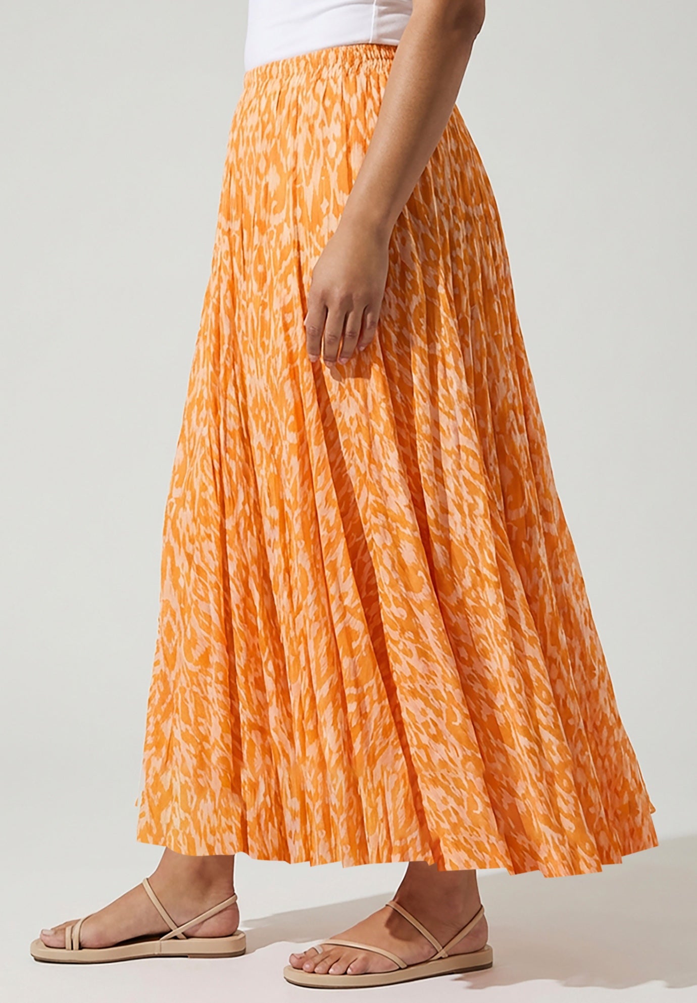 Flowing Crinkled Maxi Skirt image number 2