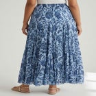 Flowing Crinkled Maxi Skirt image number null