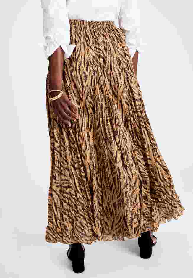 Flowing Crinkled Maxi Skirt image number 2