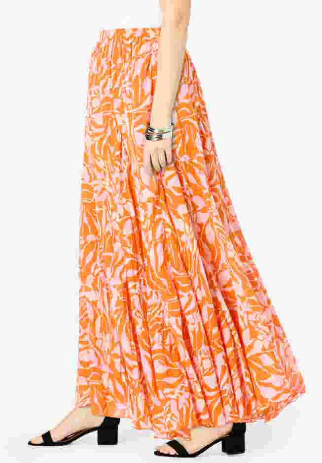 Flowing Crinkled Maxi Skirt image number 2