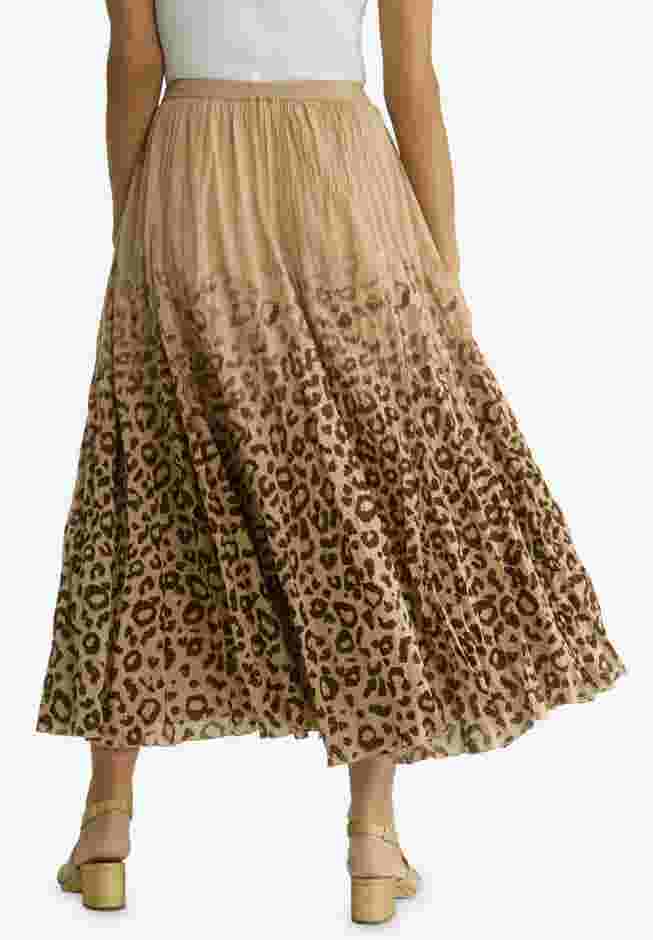 Flowing Crinkled Maxi Skirt image number 1