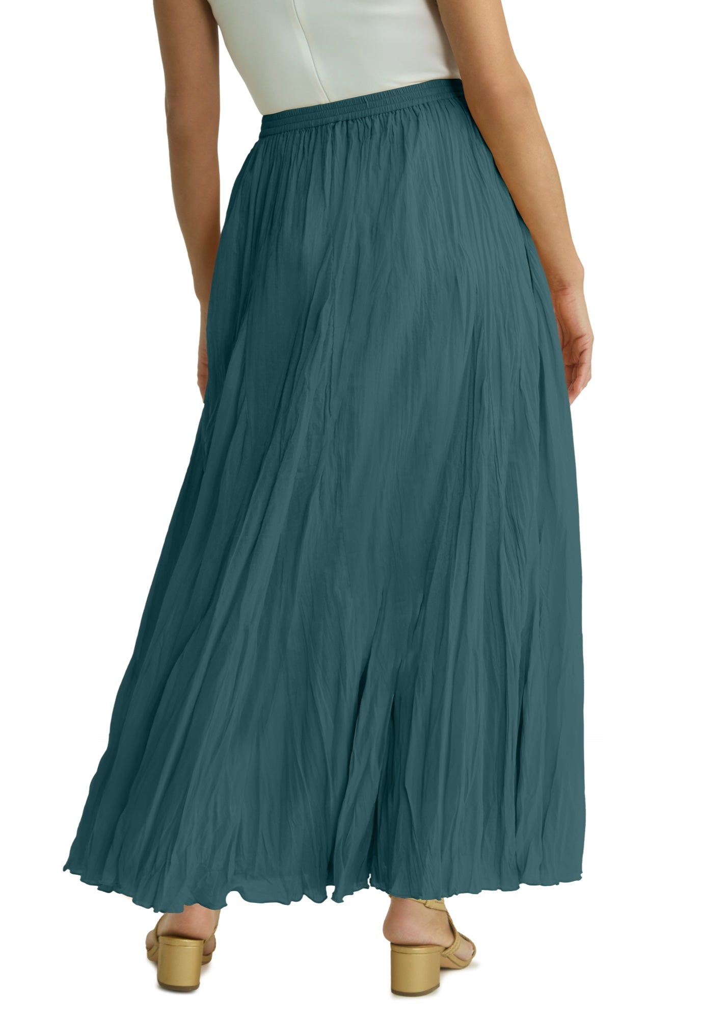 Flowing Crinkled Maxi Skirt image number 1
