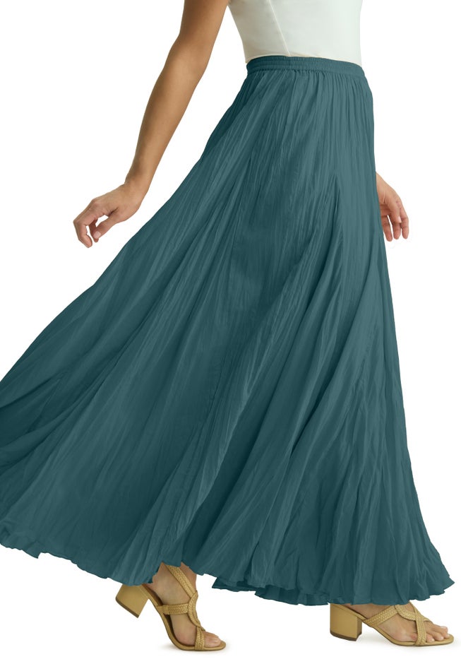 Flowing Crinkled Maxi Skirt image number 2