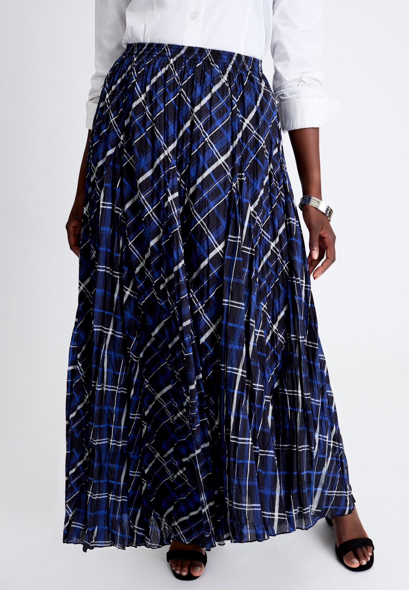 Flowing Crinkled Maxi Skirt image number 1