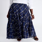 Flowing Crinkled Maxi Skirt image number null