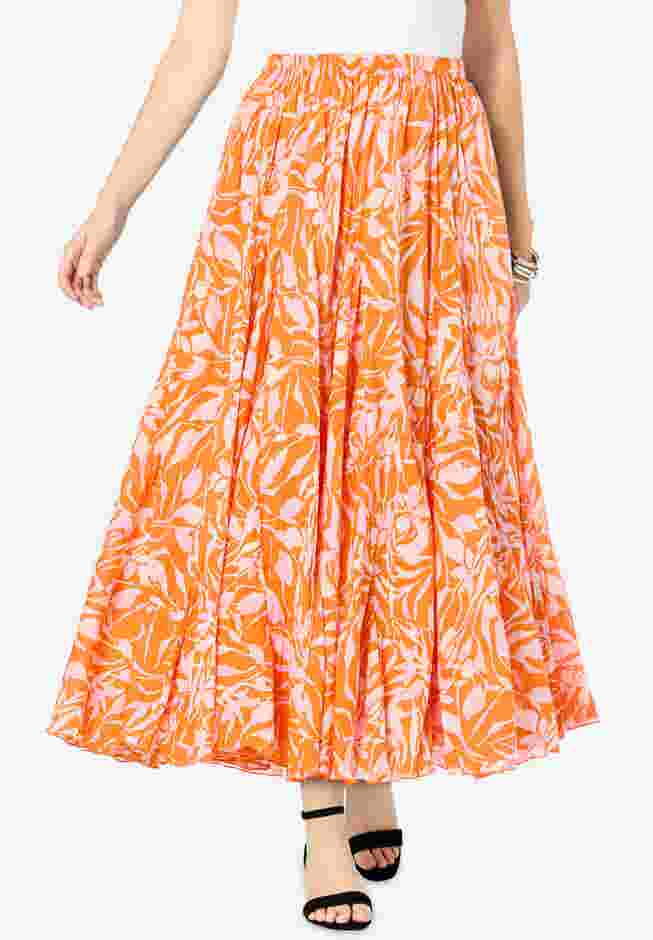 Flowing Crinkled Maxi Skirt image number 0