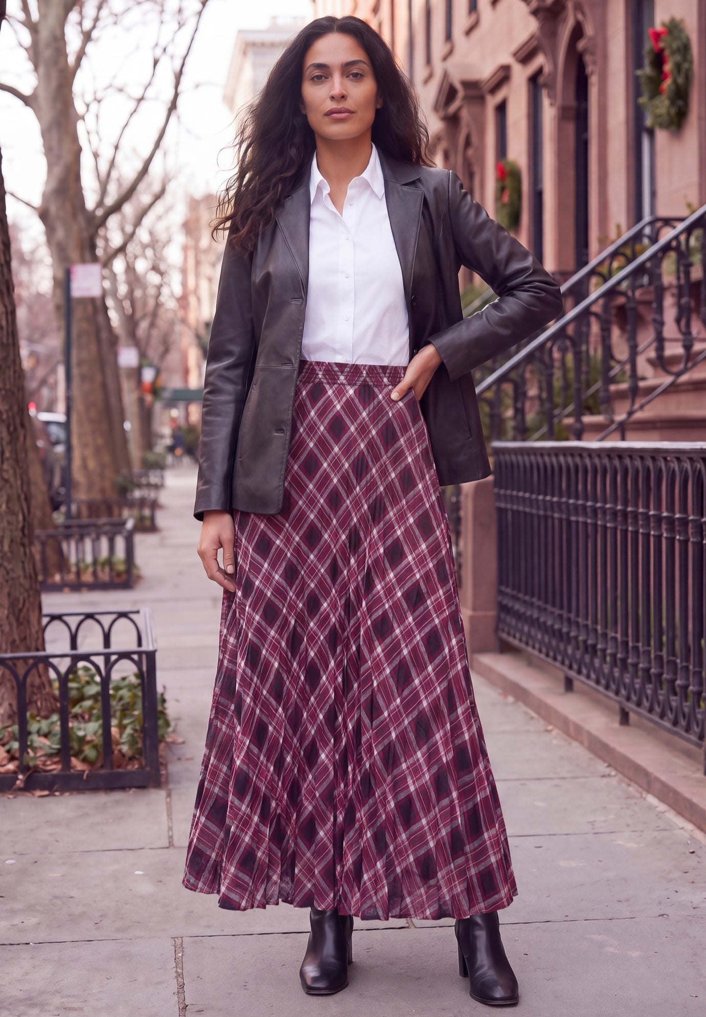 Flowing Crinkled Maxi Skirt image number 0