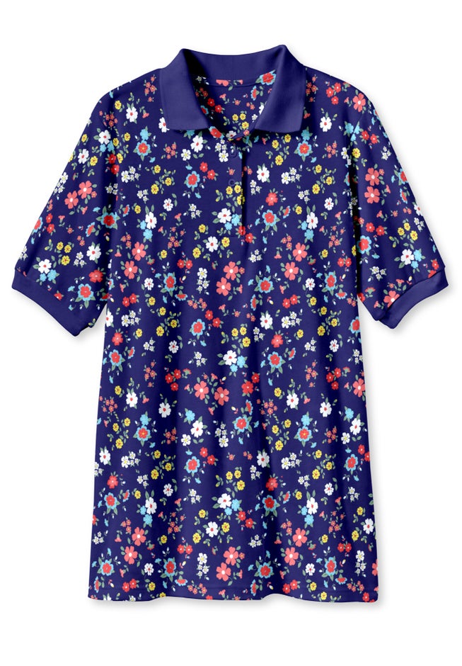 Elbow-Sleeve Polo Tunic image number 8