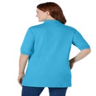 Elbow-Sleeve Polo Tunic image number 1
