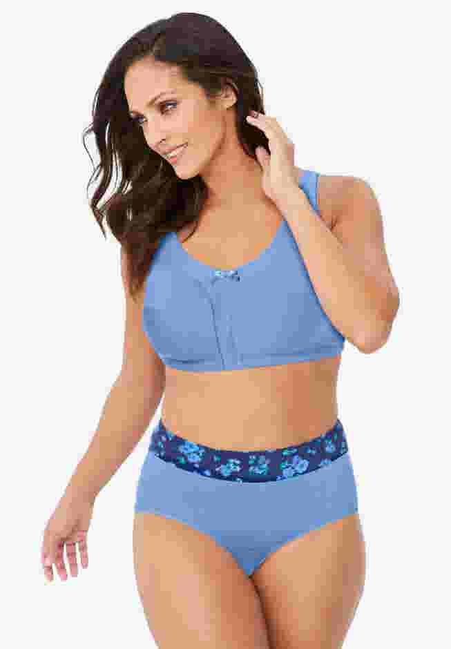 Full Coverage Stretch Cotton Color Block Brief 3-Pack image number 3