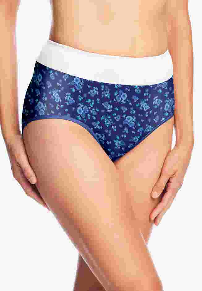 Full Coverage Stretch Cotton Color Block Brief 3-Pack image number 1