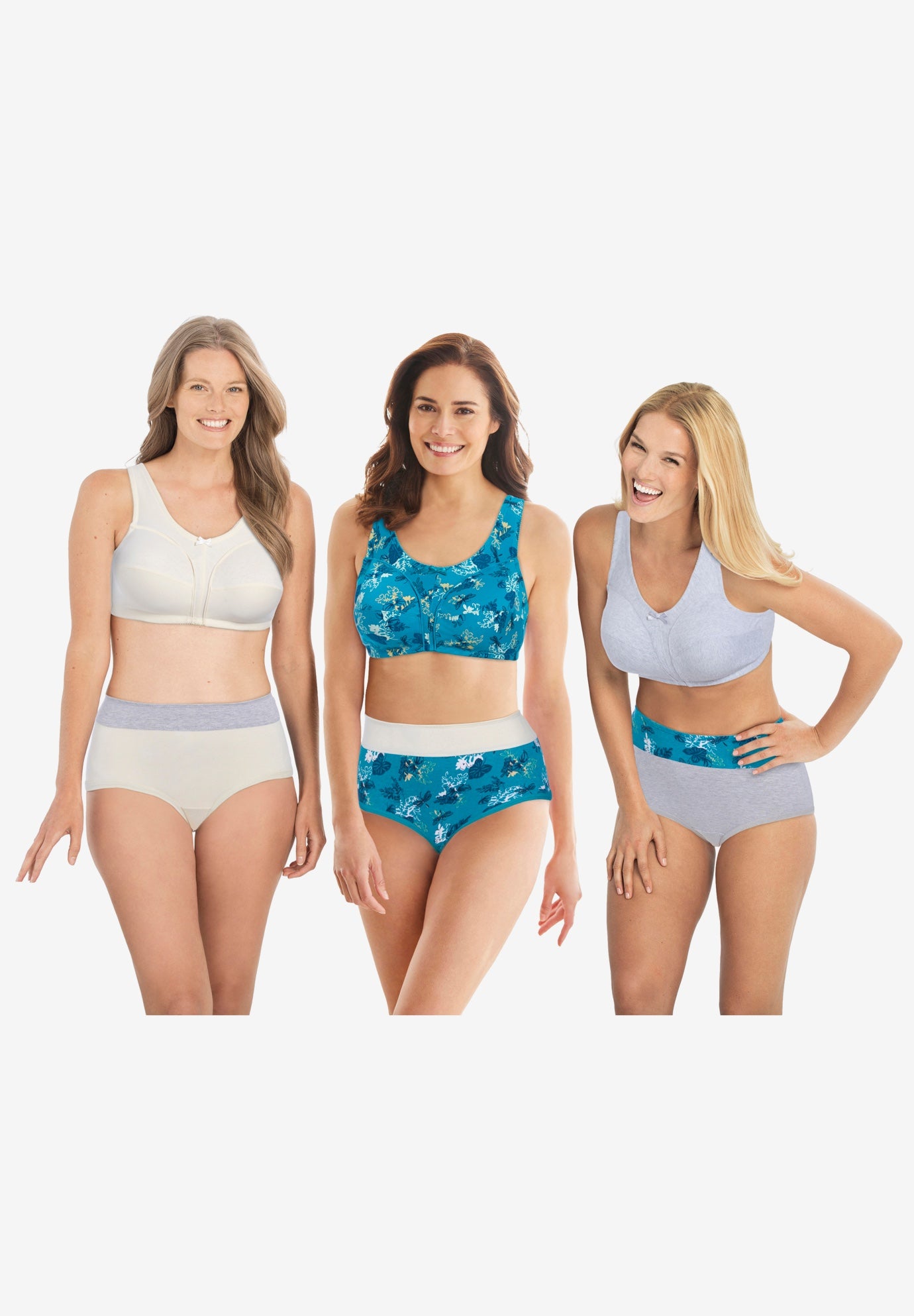 Full Coverage Stretch Cotton Color Block Brief 3-Pack image number 1