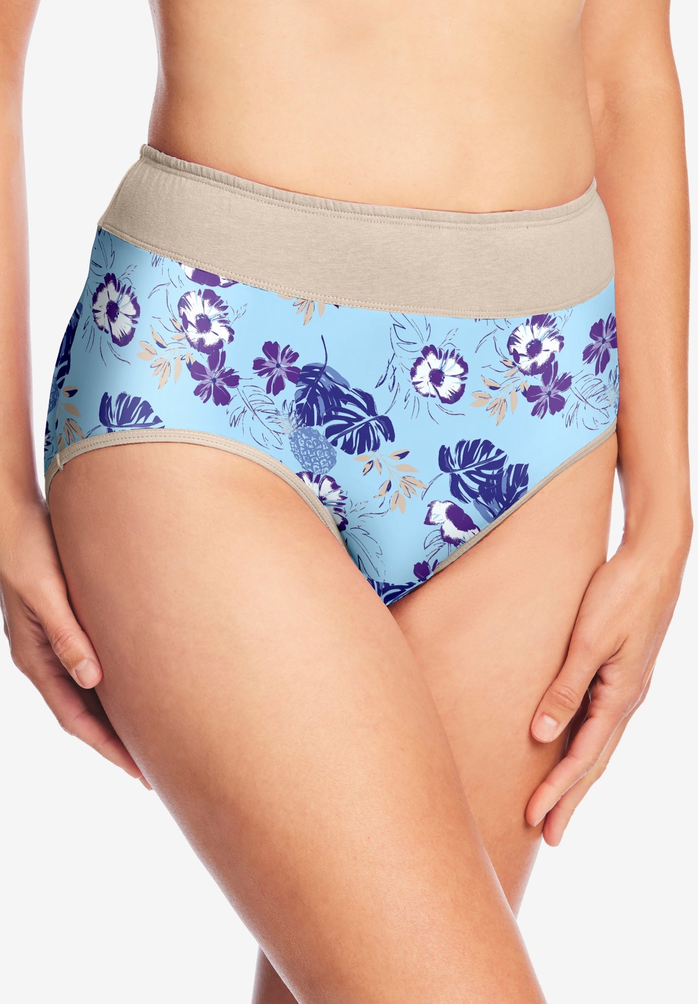 Full Coverage Stretch Cotton Color Block Brief 3-Pack image number 1