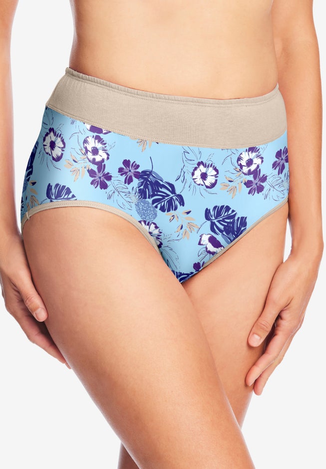 Full Coverage Stretch Cotton Color Block Brief 3-Pack image number 1