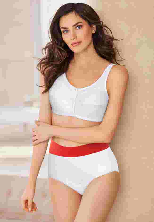 Full Coverage Stretch Cotton Color Block Brief 3-Pack image number 1