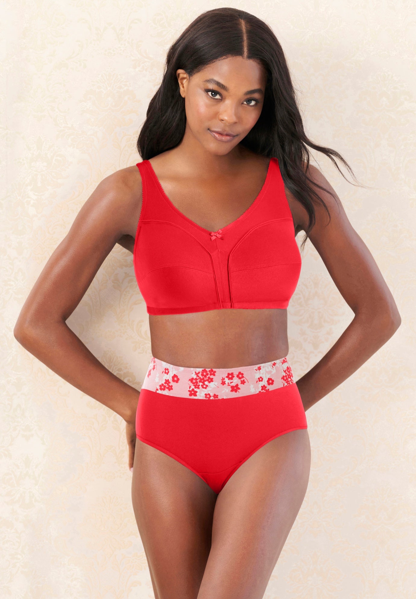 Full Coverage Stretch Cotton Color Block Brief 3-Pack image number 3