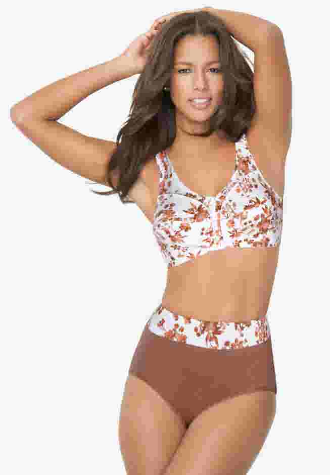 Full Coverage Stretch Cotton Color Block Brief 3-Pack image number 1