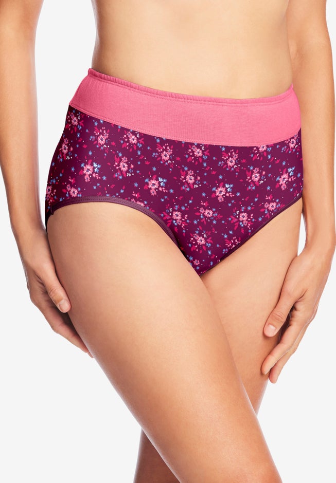 Full Coverage Stretch Cotton Color Block Brief 3-Pack image number 1